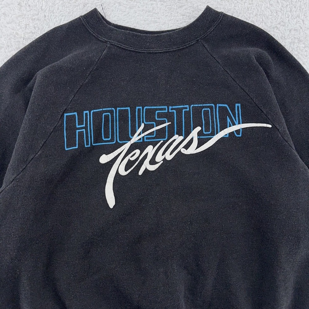 Vintage Houston Texas Sweatshirt Mens Small Cowboy Signal Made USA Crewneck‎ 90s